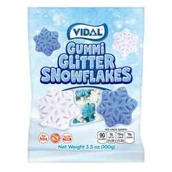 Gummi Glitter Snowflakes 14/3.5oz