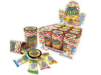 Super Sours Hard Candy Can 12/1.69oz