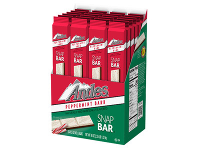 Andes Peppermint Bark Snap Bar 2/24ct