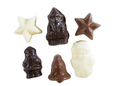 Assorted Chocolate Ornaments 4/3lb