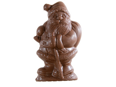 Milk Chocolate Santa with Stick 18ct