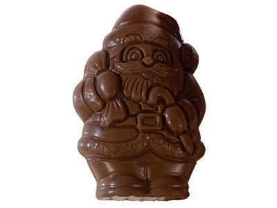 Milk Chocolate Chubby Santa 24ct