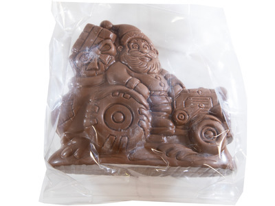 Milk Chocolate Santa on Tractor 6/14oz