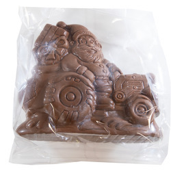 Milk Chocolate Santa on Tractor 6/14oz