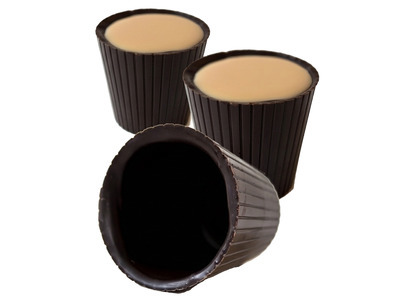 Dark Chocolate Dessert Glasses 9/16ct