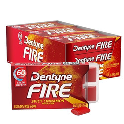 Sugar Free Cinnamon Dentyne FIRE 9/16pc