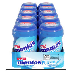 Sugar Free Mentos Fresh Mint Gum 10/10pc
