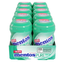 Sugar Free Mentos Fresh Spearmint Gum 10/10pc