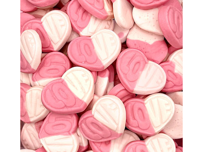 Swedish Sweet Strawberry & Vanilla Hearts 20lb