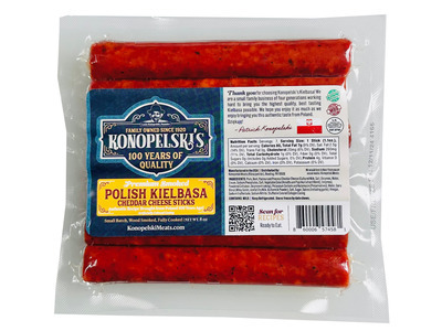 Cheddar Cheese Kielbasa Snack Sticks 20/8oz