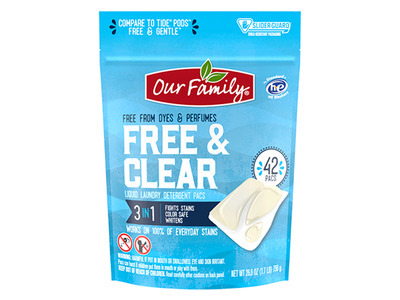 6/42ct Free&clear Lndry Pods