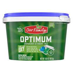 Optimum Dishwasher Detergent Pacs 6/43ct