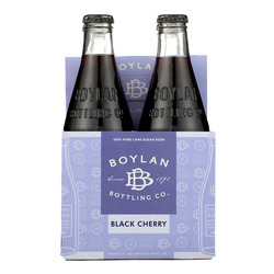 Cane Sugar Soda, Black Cherry 6/4pk 12oz