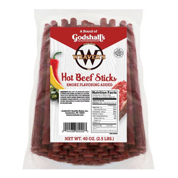 Hot Beef Sticks 2/2.5lb