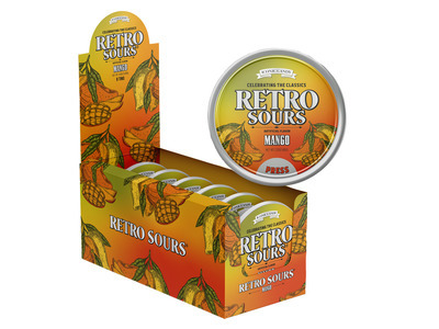 Mango Retro Sours Tin 48/2.12oz