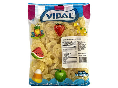 Gummi Pineapple Rings 12/2.2lb