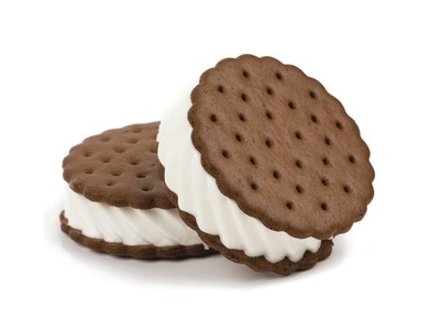 Scalloped Chocolate Ice Cream Wafers 23.35lb