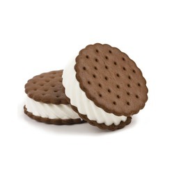 Scalloped Chocolate Ice Cream Wafers 23.35lb