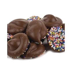 Milk Chocolate Nonpareils with Multi-colored Seeds 8lb