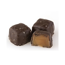 Dark Chocolate Sea Salt Caramels 6lb