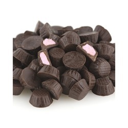 Mini Dark Chocolate Flavored Raspberry Cups 10lb