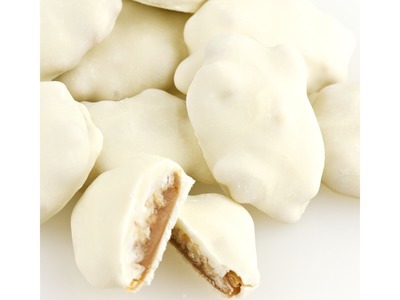 White Cashew Caramel Clusters 10lb