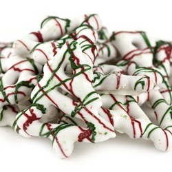 Christmas Tree Drizzle Pretzels 15lb