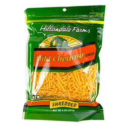 Shredded Mild Cheddar Cheese 12/8oz